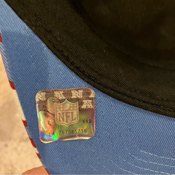 NWT Houston Oilers Hat Retro Trucker Adjustable "47 Zubaz Legacy Strapback Cap - Picture 11 of 11